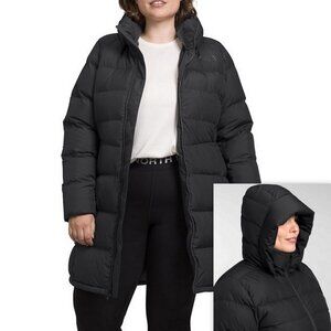 The North Face Women Metropolis Parka 550 Down Insulated Plus Size 1X, TNF Black